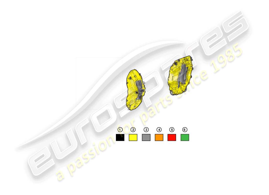 lamborghini huracan lp610-4 coupe (accessories) brake calliper repair set part diagram