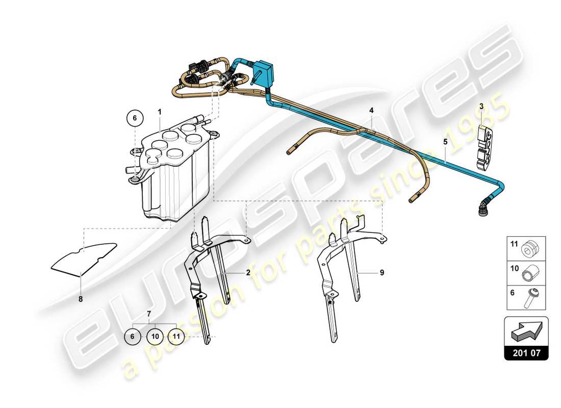 lamborghini 2012 (lp700-4 coupe)) activated carbon filter system part diagram