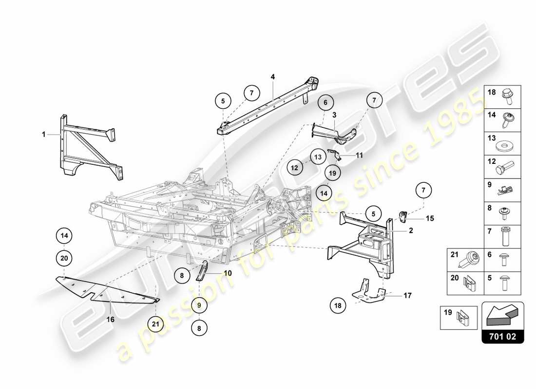 lamborghini 2012 (lp700-4 coupe)) trim frame front part part diagram