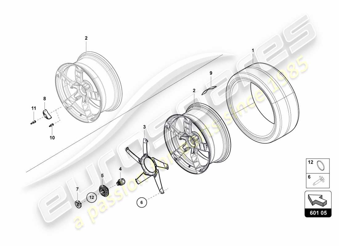 lamborghini centenario coupe (2017) wheels/tyres front part diagram