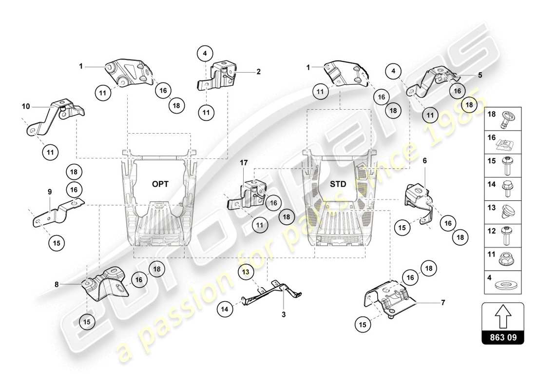 lamborghini lp610-4 coupe (2015) securing parts for engine parts diagram