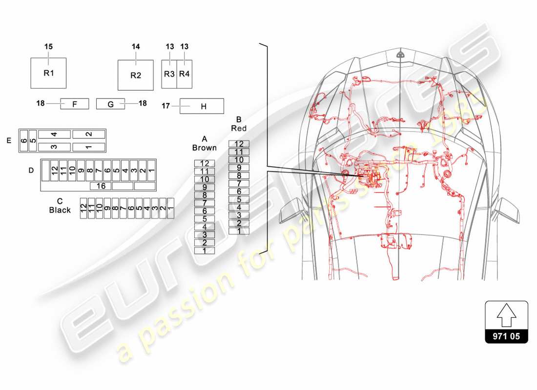 lamborghini 2012 (lp700-4 coupe)) electrical system part diagram