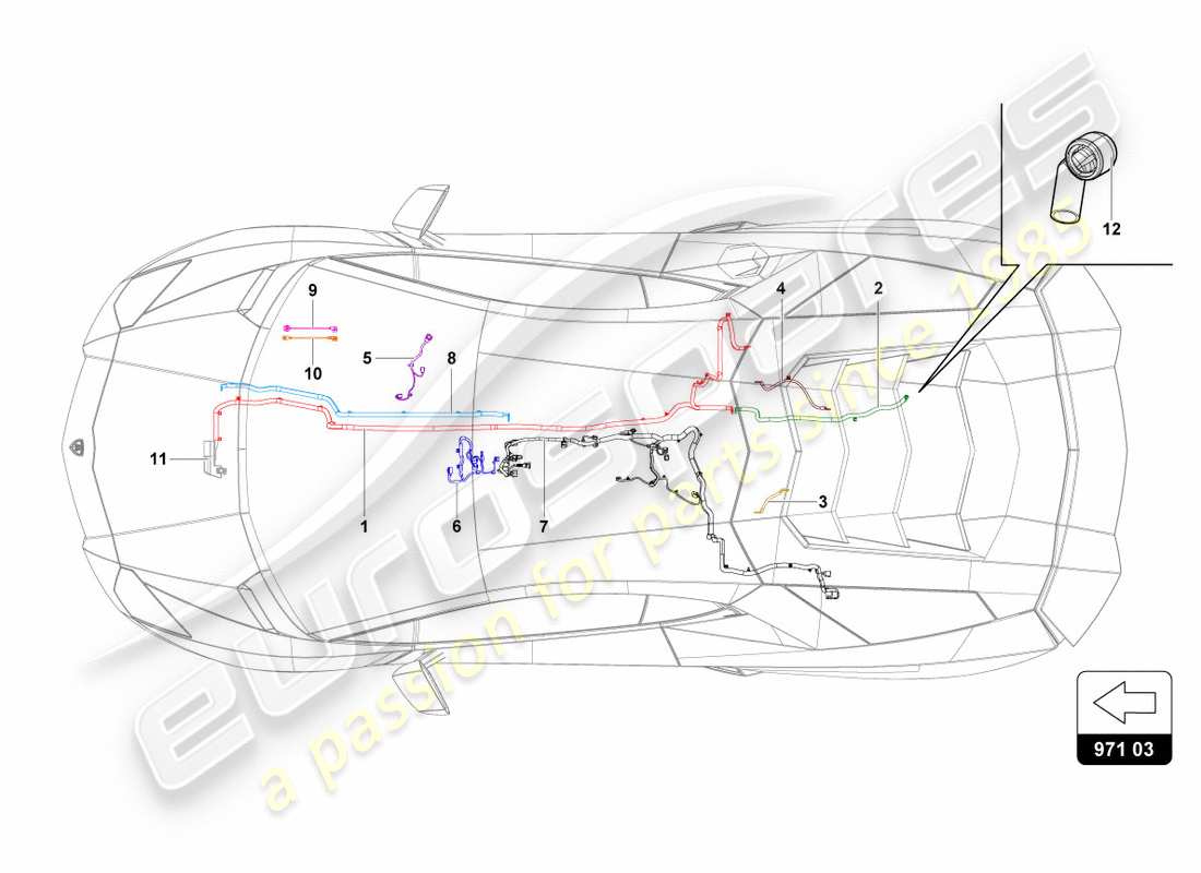 lamborghini 2012 (lp700-4 coupe)) electrical system part diagram