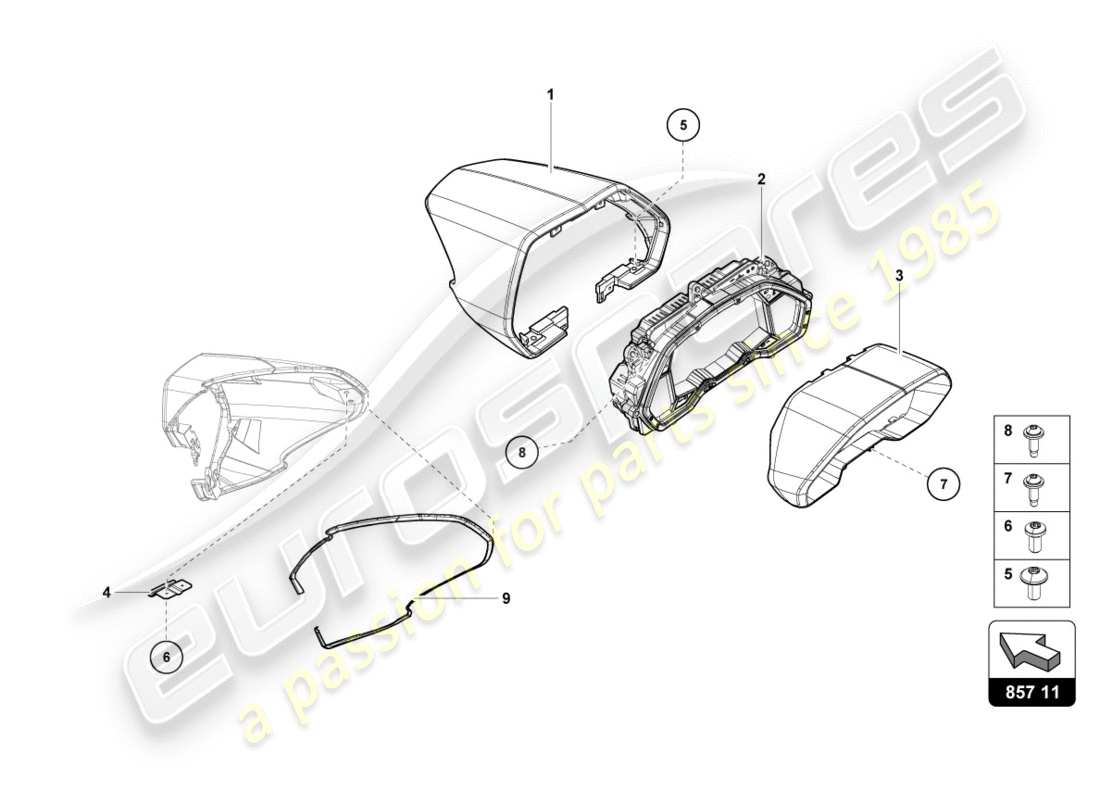 lamborghini centenario roadster (2017) combi parts diagram