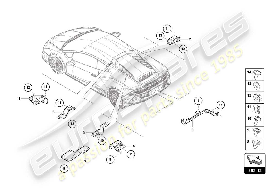 lamborghini 2020 (evo coupe) securing parts for engine part diagram