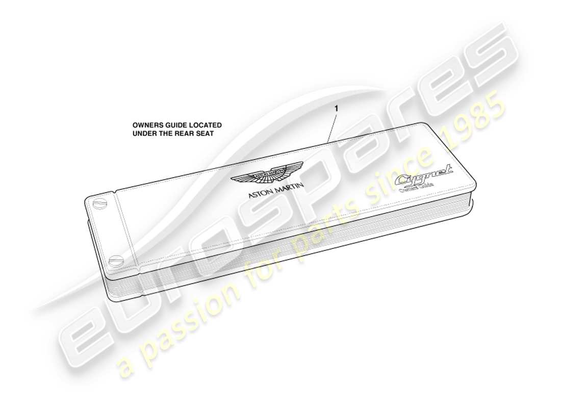 aston martin cygnet (2012) owners guide part diagram