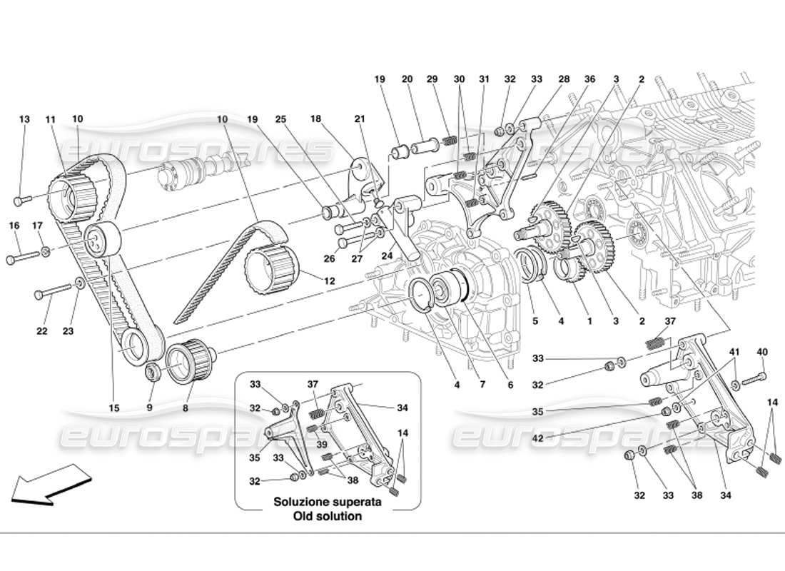 FERRARI 360 MODENA TIMING CONTROLS PART DIAGRAM ferrari 360 modena timing controls part diagram