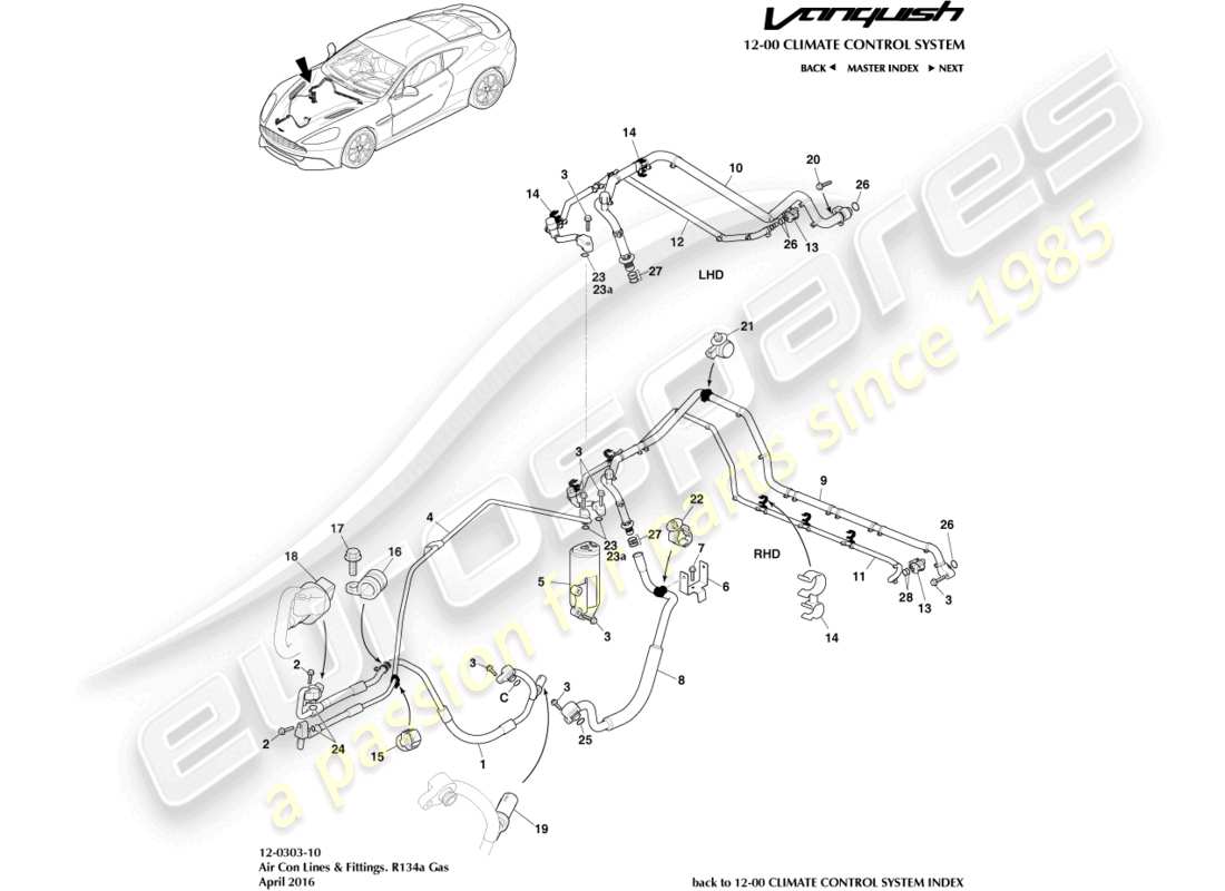 part diagram containing part number hd23-874024-aa