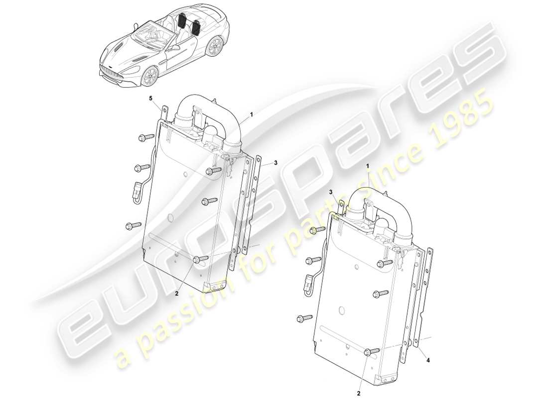 aston martin vanquish (2014) deployable rollbar, volante part diagram