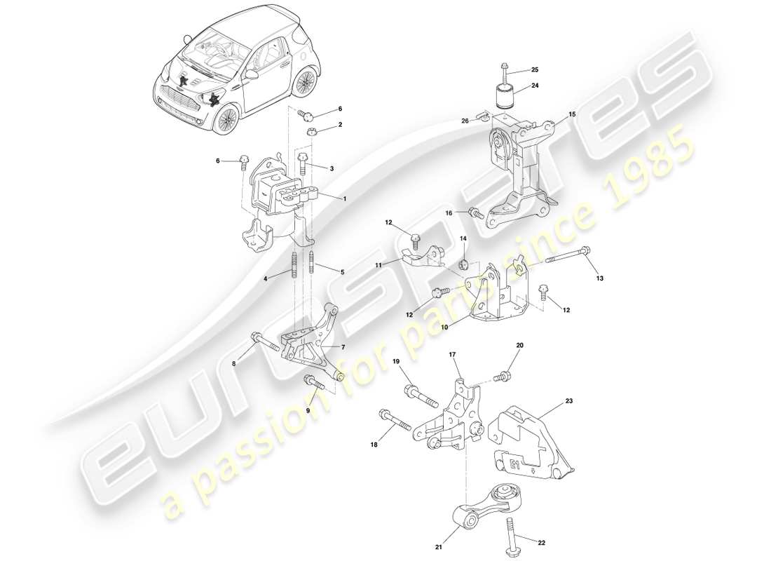 part diagram containing part number cy2y-38171-aa