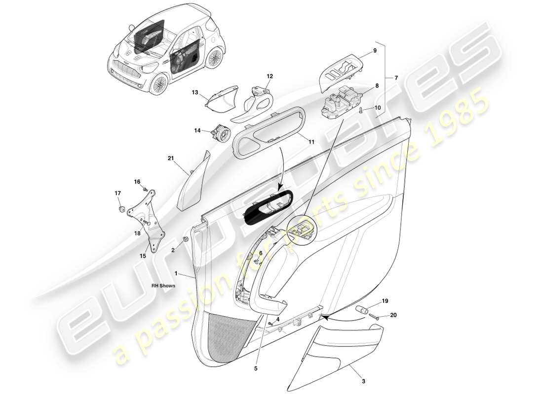 part diagram containing part number ay2y-23942-baw