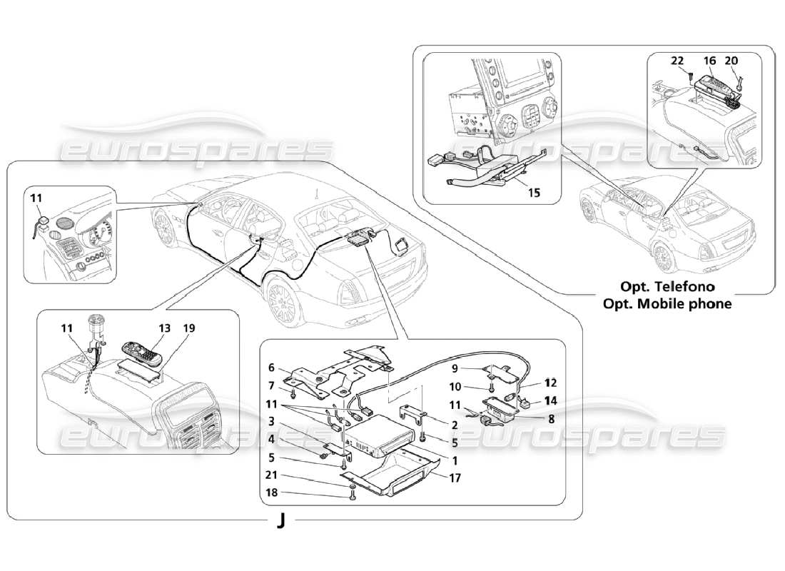 maserati qtp. (2006) 4.2 info-telematic system (page 2-3) part diagram