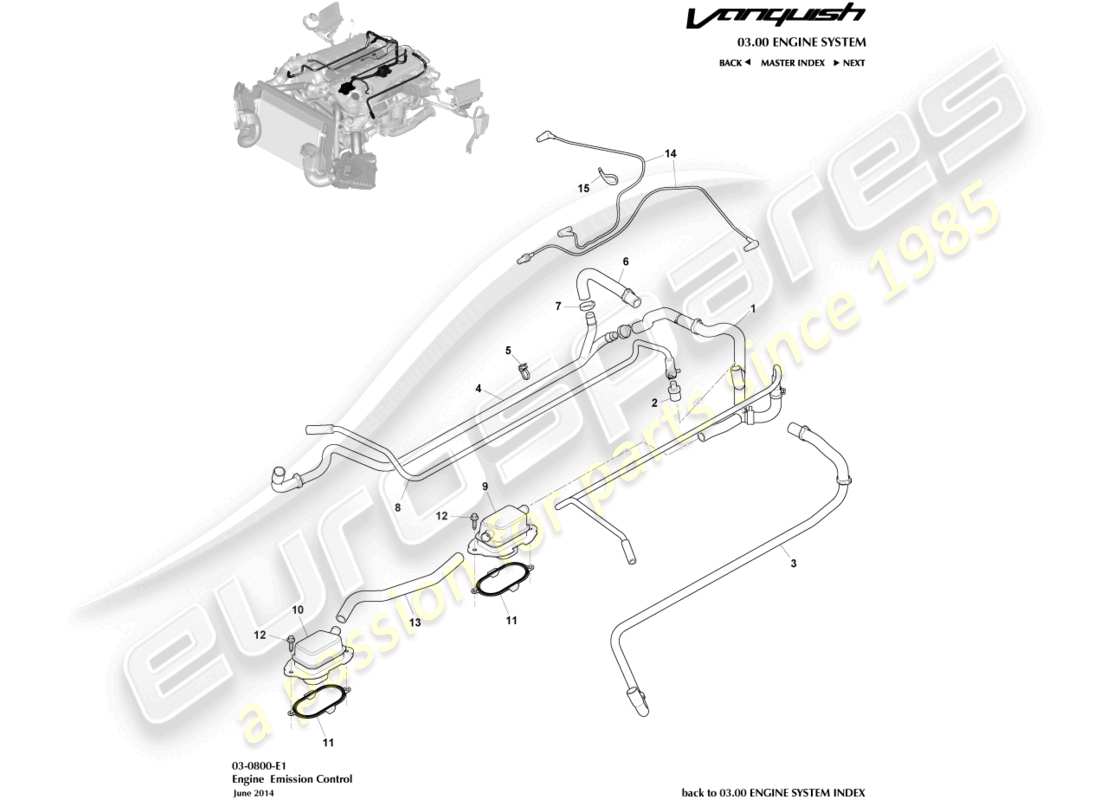 aston martin vanquish (2015) emission control part diagram