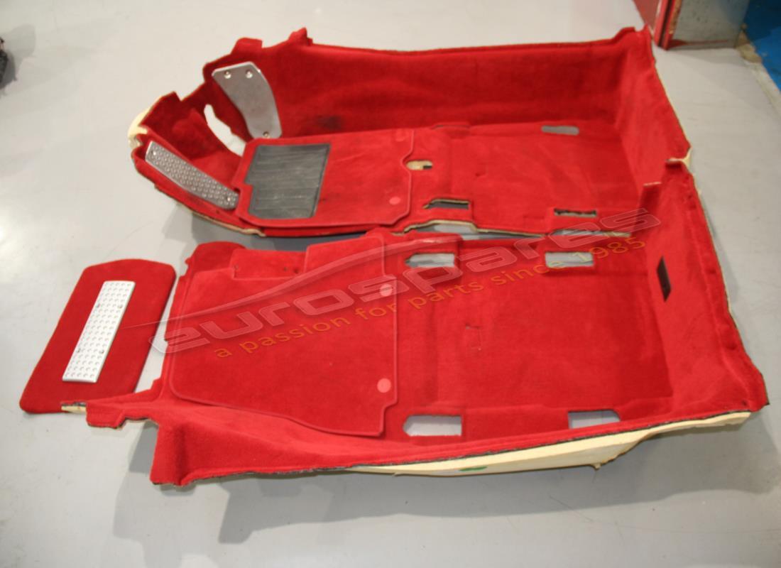 USED Ferrari COMPLETE RED MAIN CARPET SET . PART NUMBER 851496830 (1)