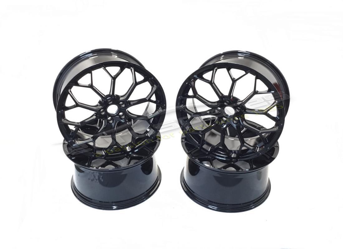 new lamborghini narvi black shiny rim kit. part number 4t0099305 (1)