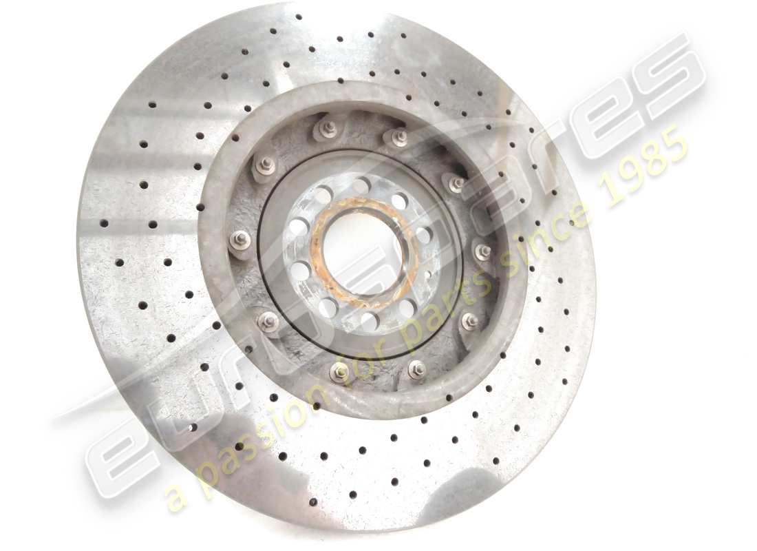 used lamborghini front rh ceramic brake disc (vented). part number 470615302g (4)