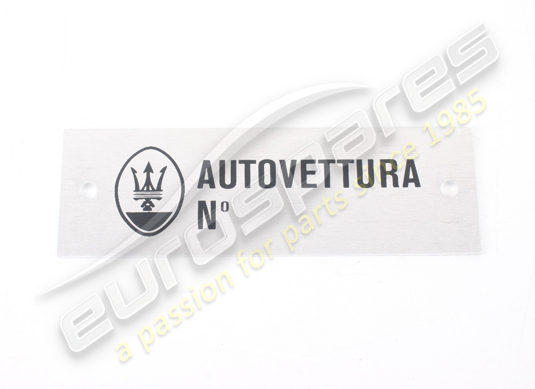 new maserati autovettura plate. part number mpl003 (1)