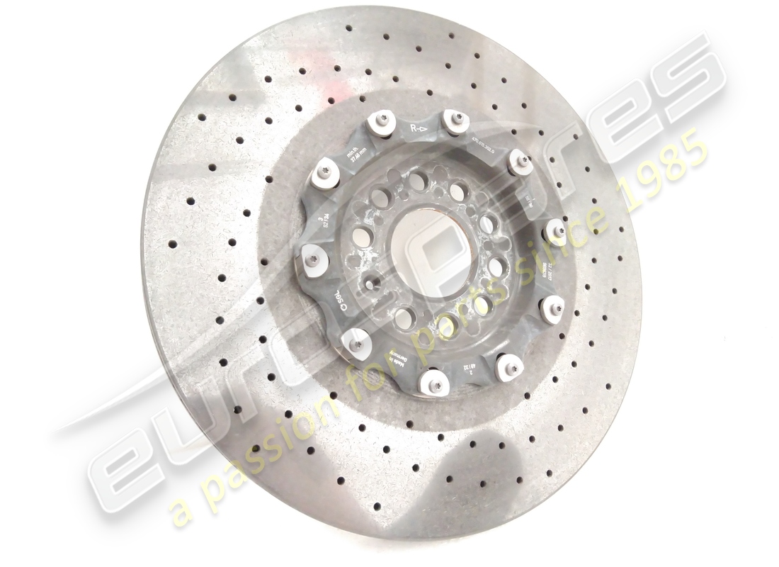 used lamborghini front rh ceramic brake disc (vented). part number 470615302g (2)
