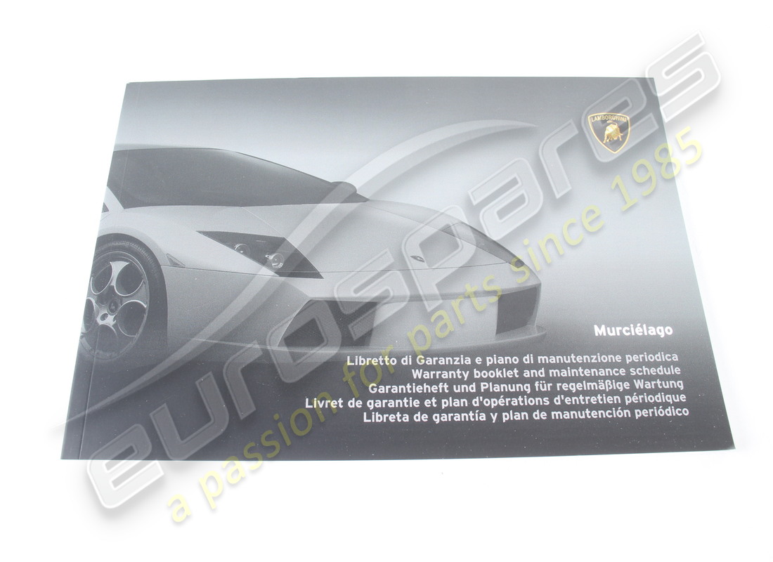 new lamborghini service-check book. part number 410012005c (1)