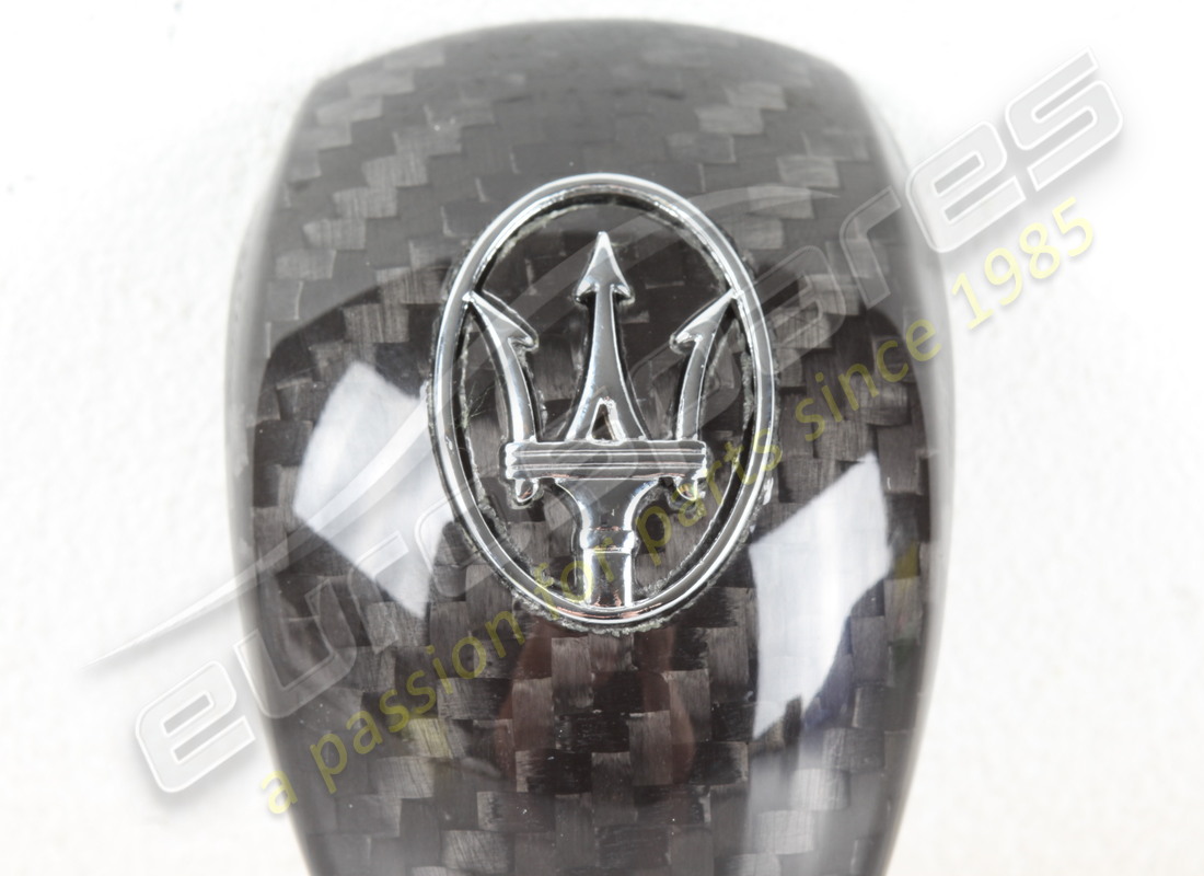 new maserati shift knob insert - carbon. part number 82413677 (2)