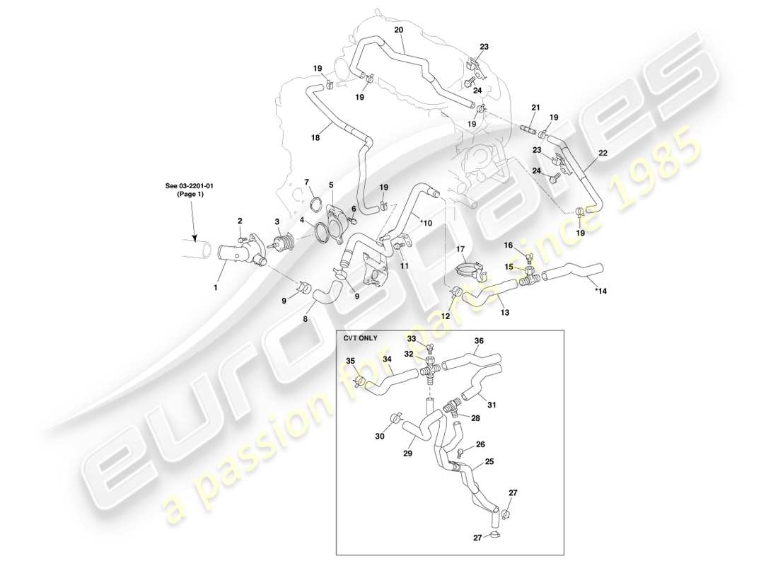 aston martin cygnet (2012) cooling pack module page2 part diagram