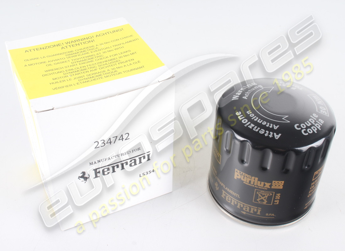 new ferrari oil filter. part number 234742 (1)