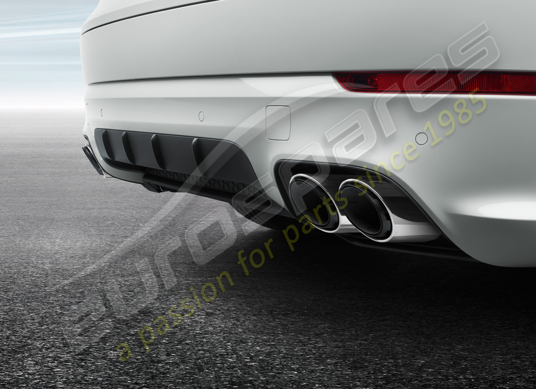 new porsche sports exhaust system (silver). part number 9y0044222b (1)