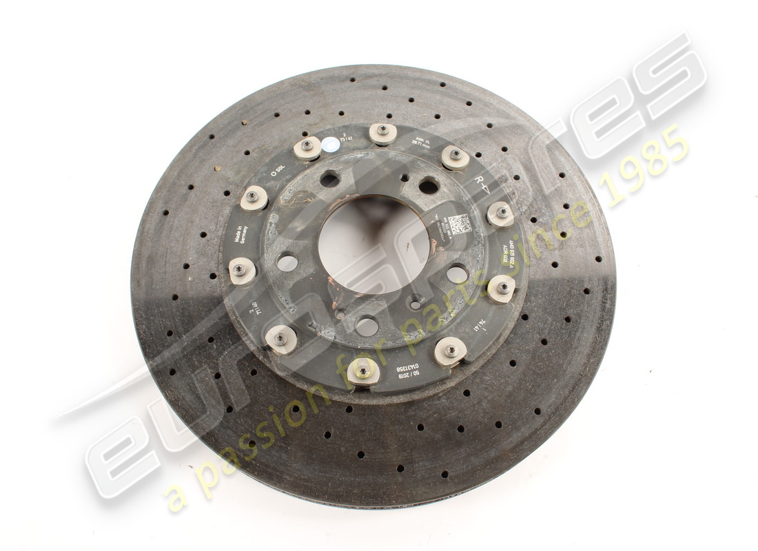 used lamborghini right rear brake disc part number 4m0615602a