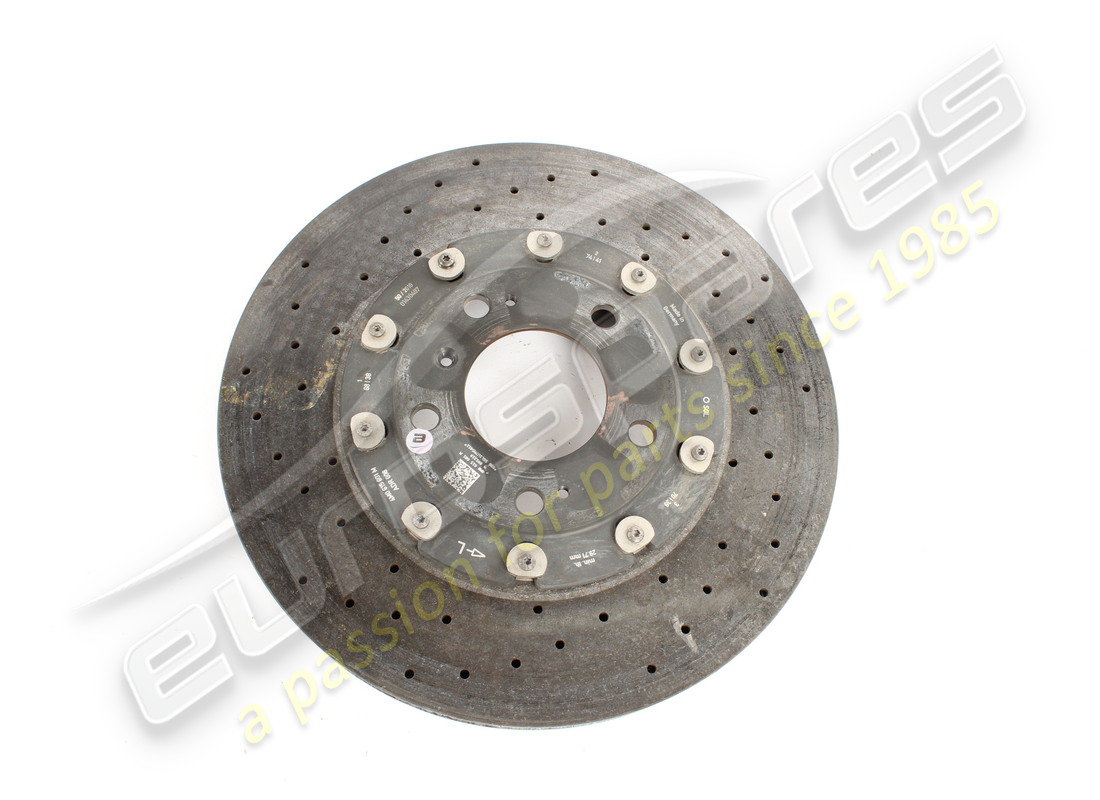used lamborghini left rear brake disc part number 4m0615601m