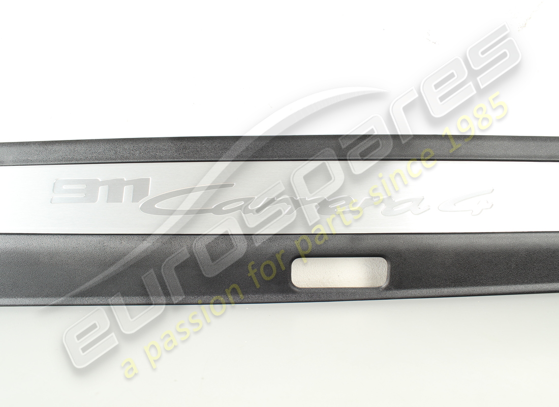 new porsche scuff plate - sill panel left - aluminium-brushed (pr-a8c,1x1, 7m9) black. part number 992853369b1e0 (2)
