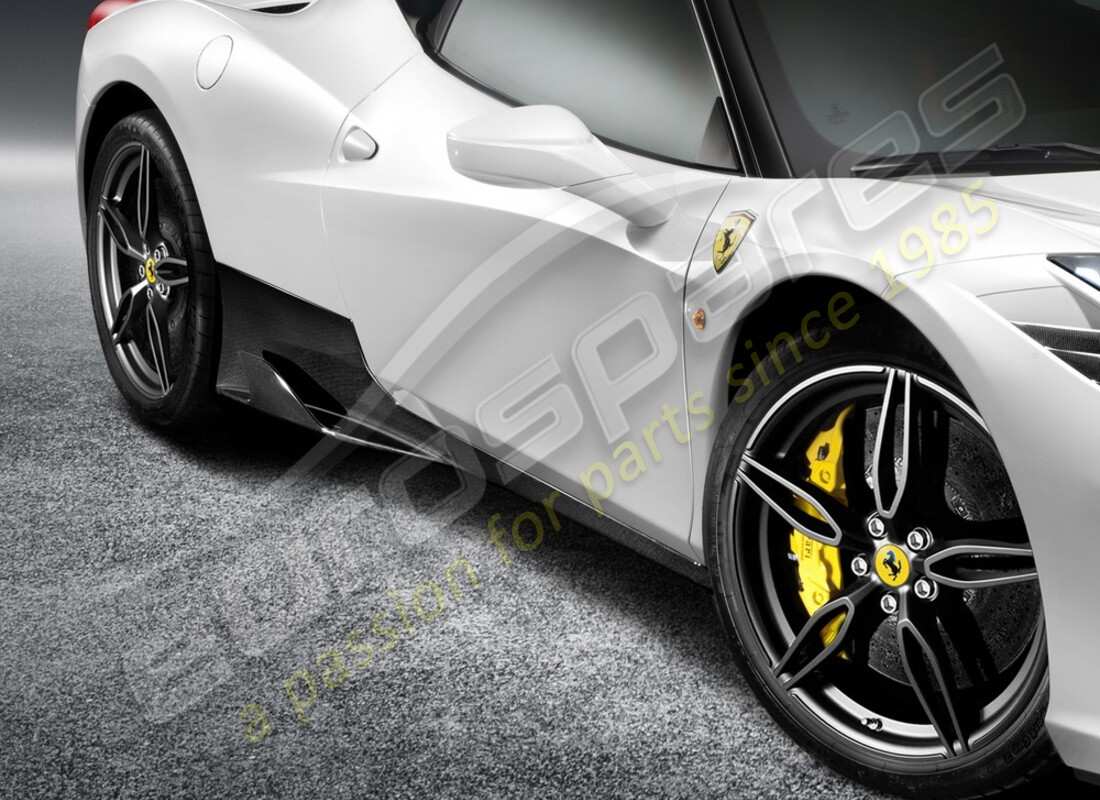 new ferrari carbon fiber under-door side skirts kit. part number 70003361 (1)