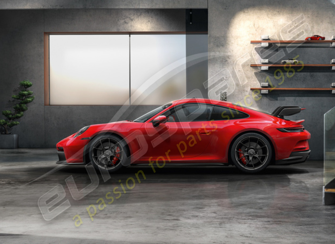 new porsche 20/21-inch gt3 winter wheel and tyre set painted in black (satin-gloss). part number 992044601ca (2)
