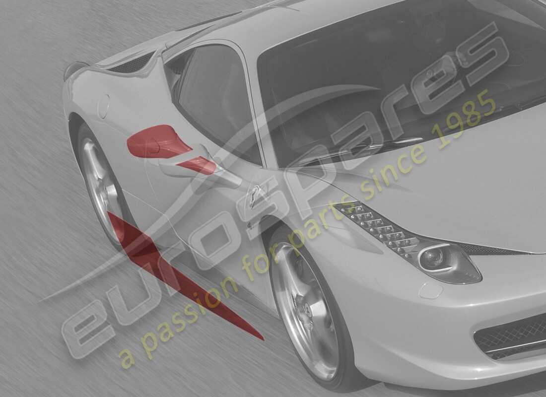 new ferrari anti-stone chipping protective film, lh side. part number 70001827 (1)