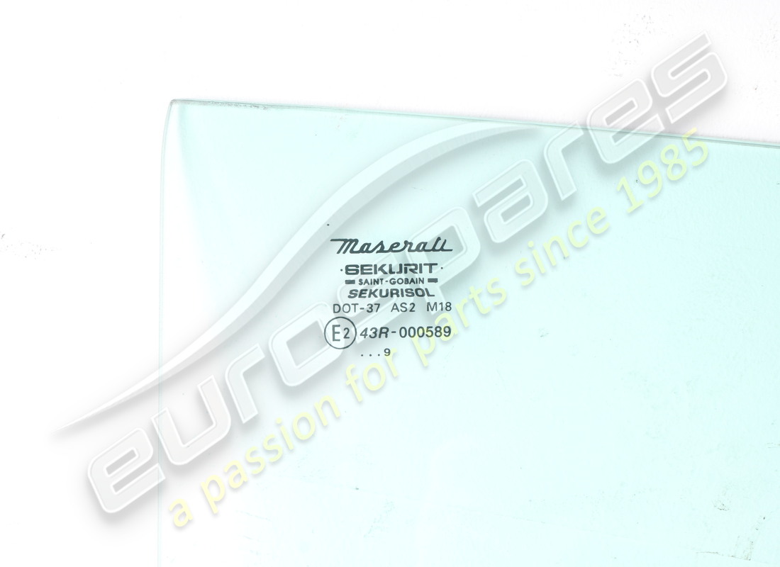 USED MASERATI RH DOOR GLASS M338. PART NUMBER 387700306 (2) used maserati rh door glass m338. part number 387700306 (2)