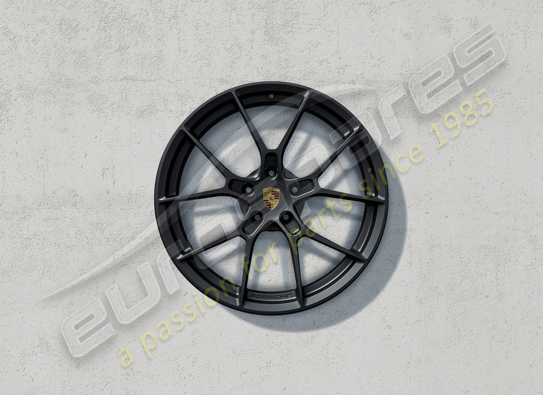 new porsche 20/21-inch 911 carrera lightweight wheel set - satin-gloss black (without tyres, valve and tyre pressure monitoring system sensor). part number 992044680mb (1)