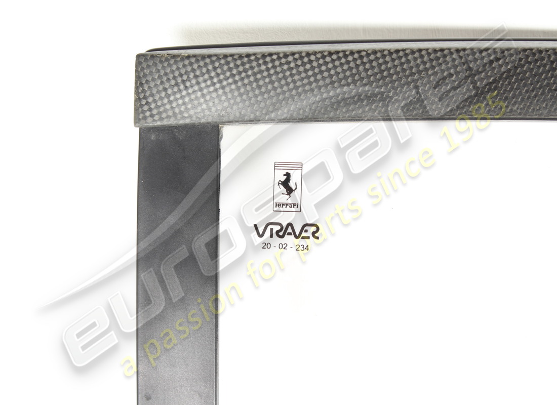 used ferrari rh window frame with lexan window panel. part number 89218100 (3)
