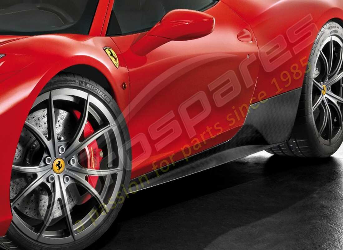 new ferrari carbon fiber under-door side skirts kit. part number 70001952 (1)