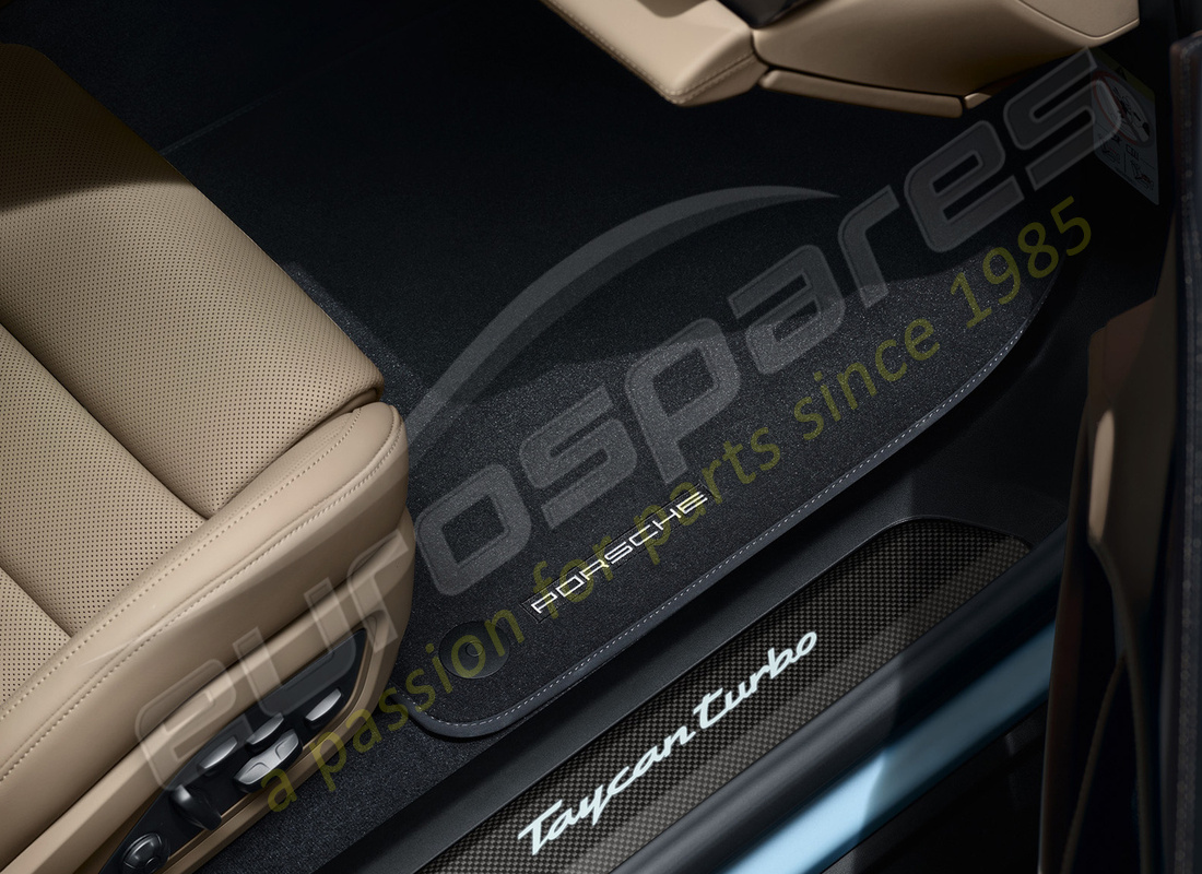 new porsche floor mats with nubuk surround, slate grey. part number 9j1864435ou6 (1)
