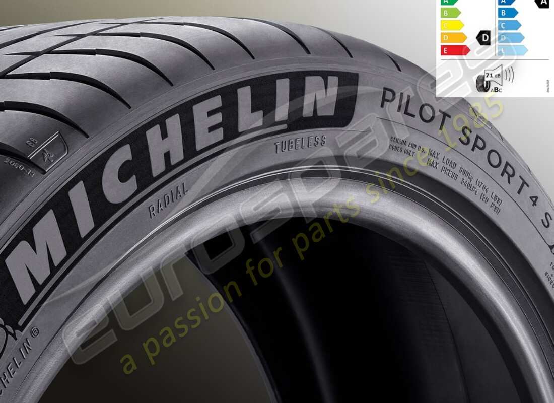 new ferrari michelin front summer tyre pilot sport 4s, 225-35 zr19 (88y). part number 70004964 (1)
