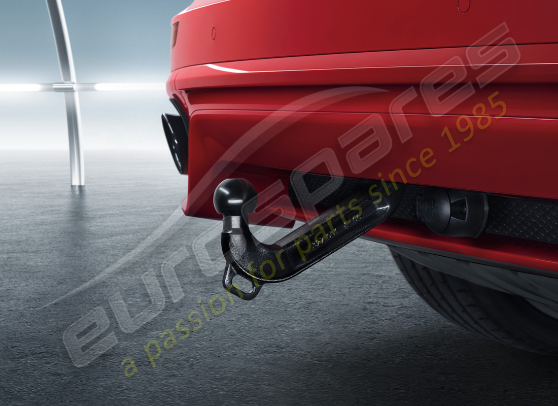 new porsche tow hitch with manually detachable ball head. part number 95804480134 (2)