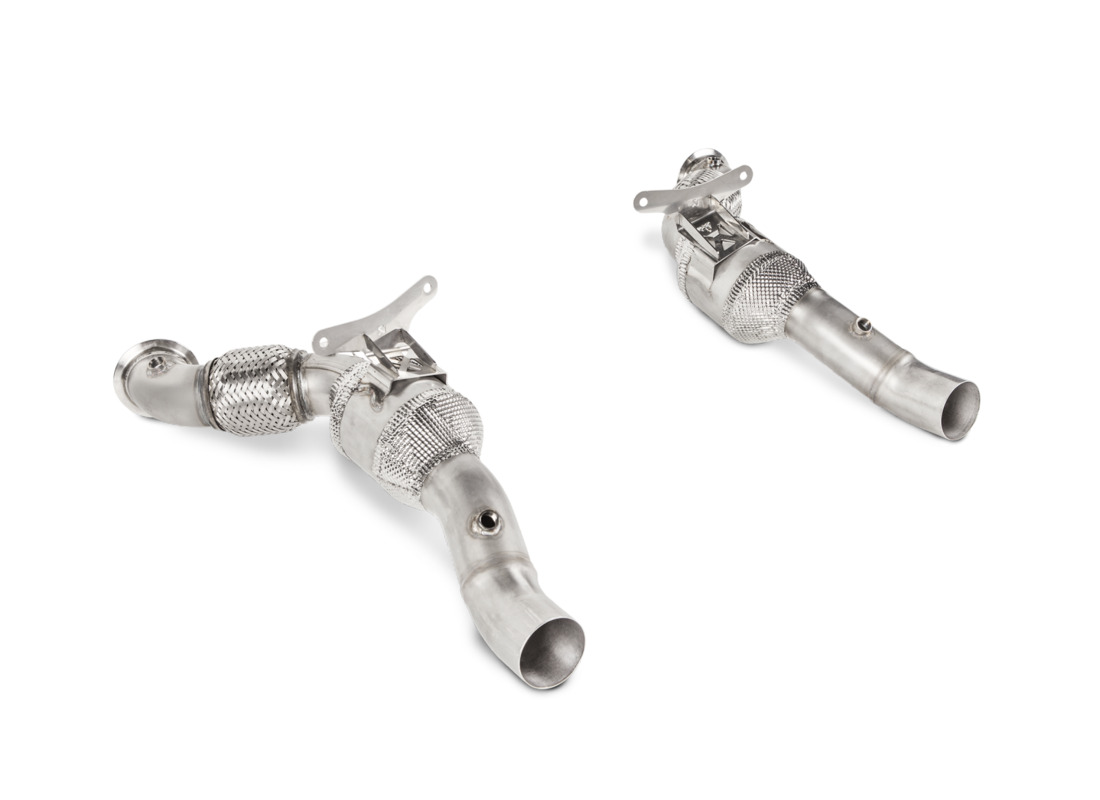new akrapovic ferrari 488 gtb / 488 spider | link pipe set w/o cat (ss). part number lfess2 (1)