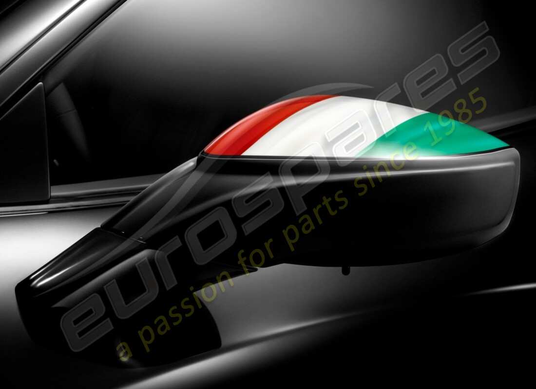 new ferrari tricolore italy flag door mirror. part number 70002195 (1)