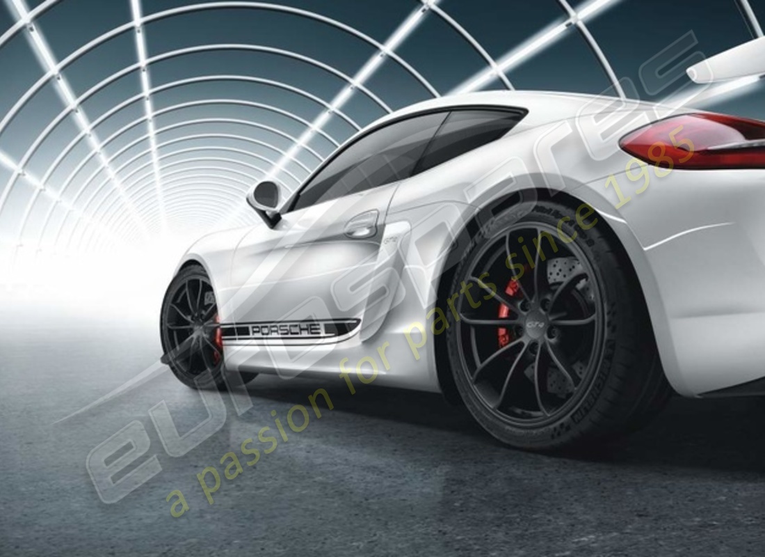 new porsche 20-inch gt4 set of wheels - in black (satin-gloss). part number 98104460301 (2)