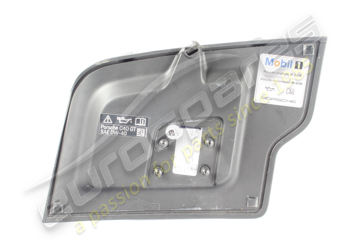 damaged porsche service flap matt black. part number 9gt827224ok1 (2)