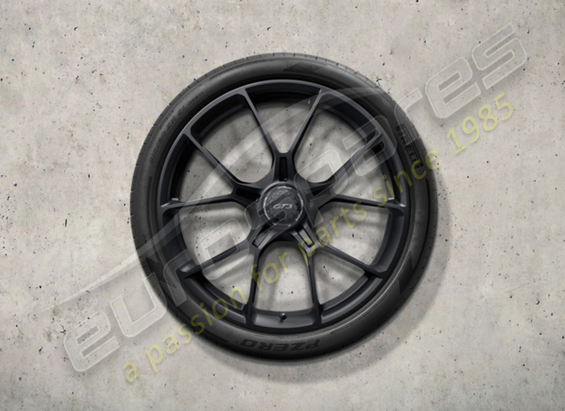 new porsche set of 20/21-inch gt3 wheels - in black. part number 992044680ca (1)