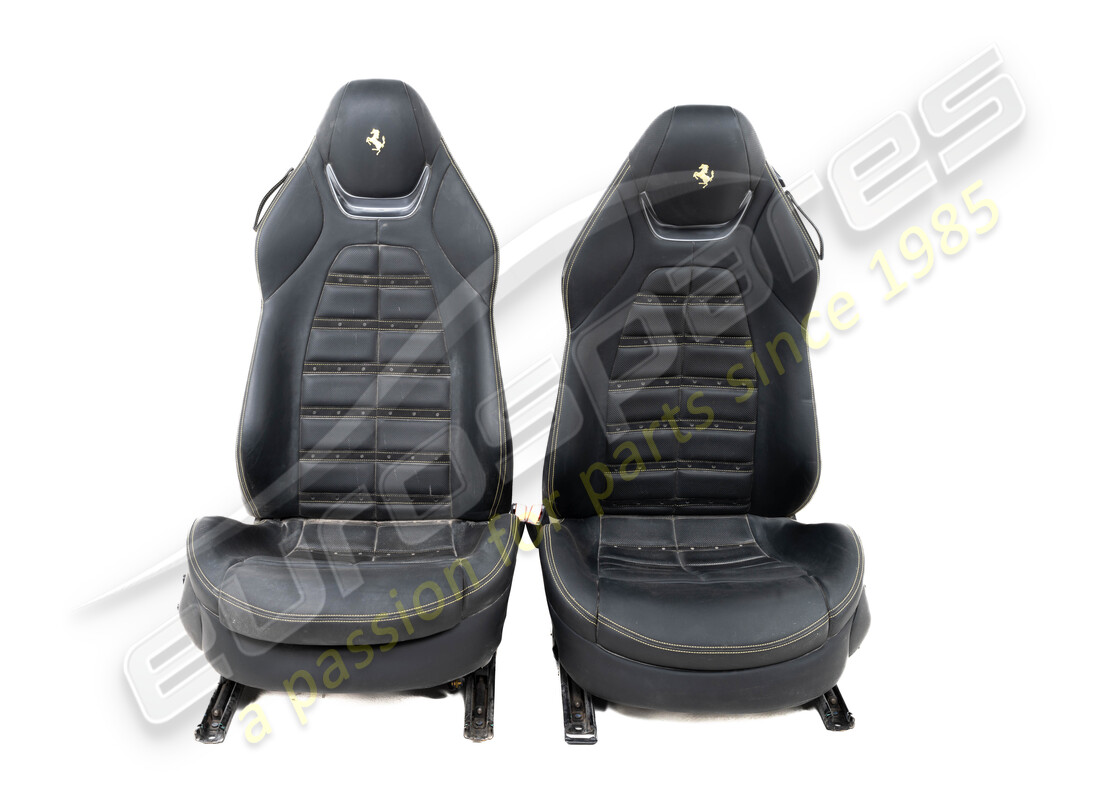 used ferrari portofino rhd pair of seats in black part number eap1450352