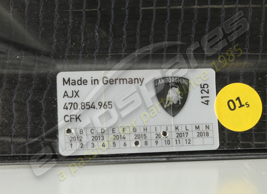 NEW LAMBORGHINI COVER,FENDER COP.PARAF.SUP.SX. PART NUMBER 470854965A (3) new lamborghini cover,fender cop.paraf.sup.sx. part number 470854965a (3)