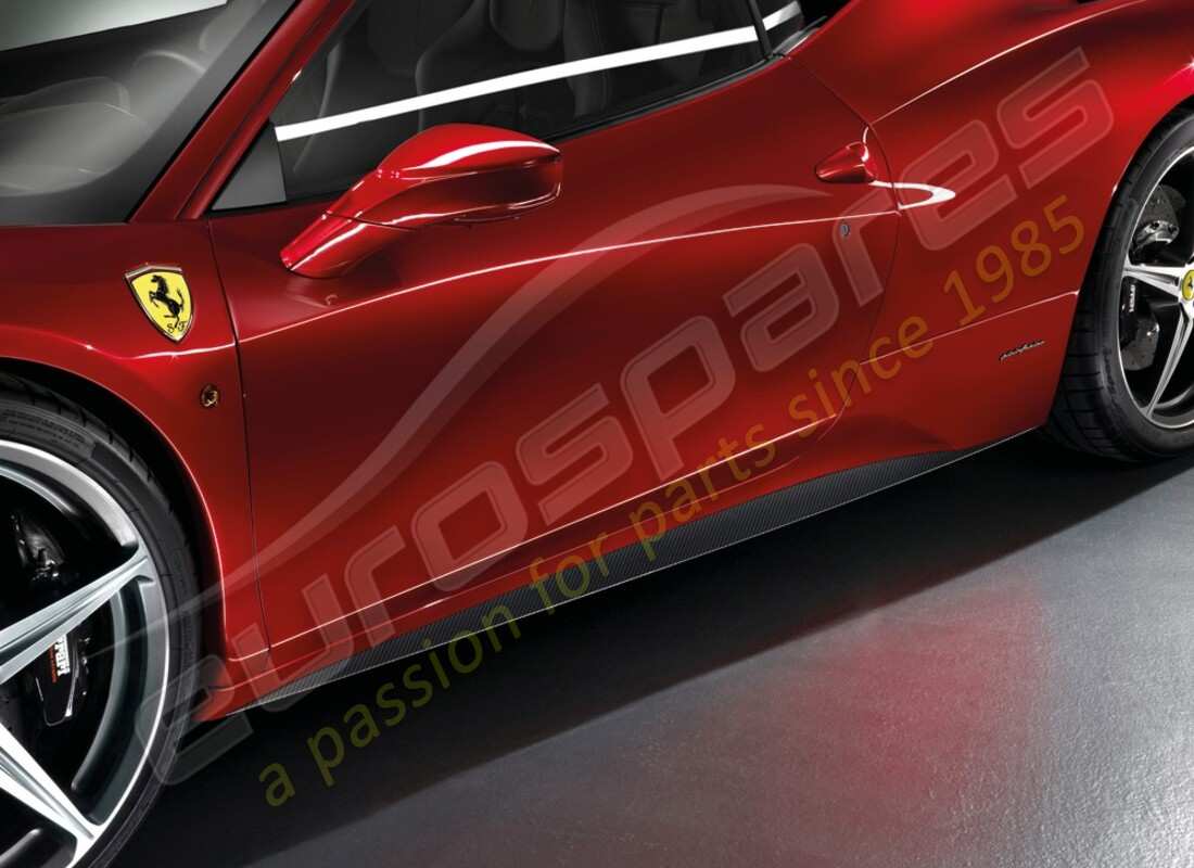 new ferrari carbon fiber under-door side skirts kit. part number 70003025 (1)