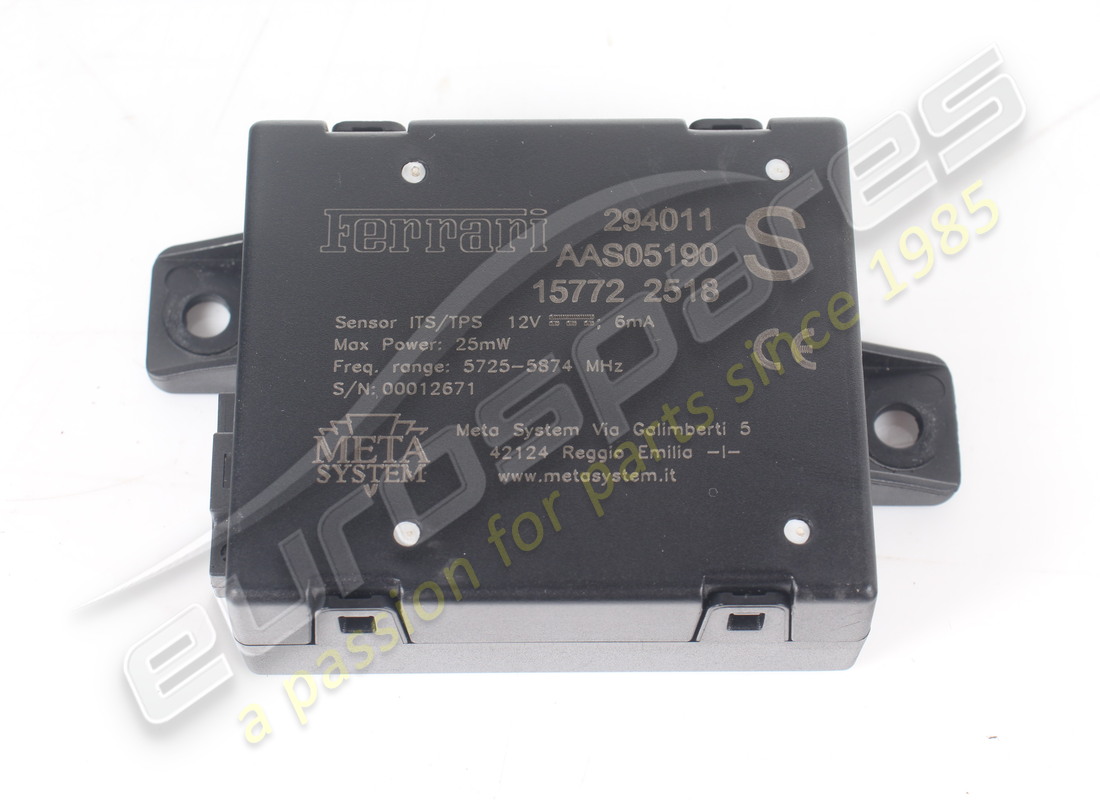 USED FERRARI SLAVE DIPOLE SENSOR. PART NUMBER 294011 (2) used ferrari slave dipole sensor. part number 294011 (2)