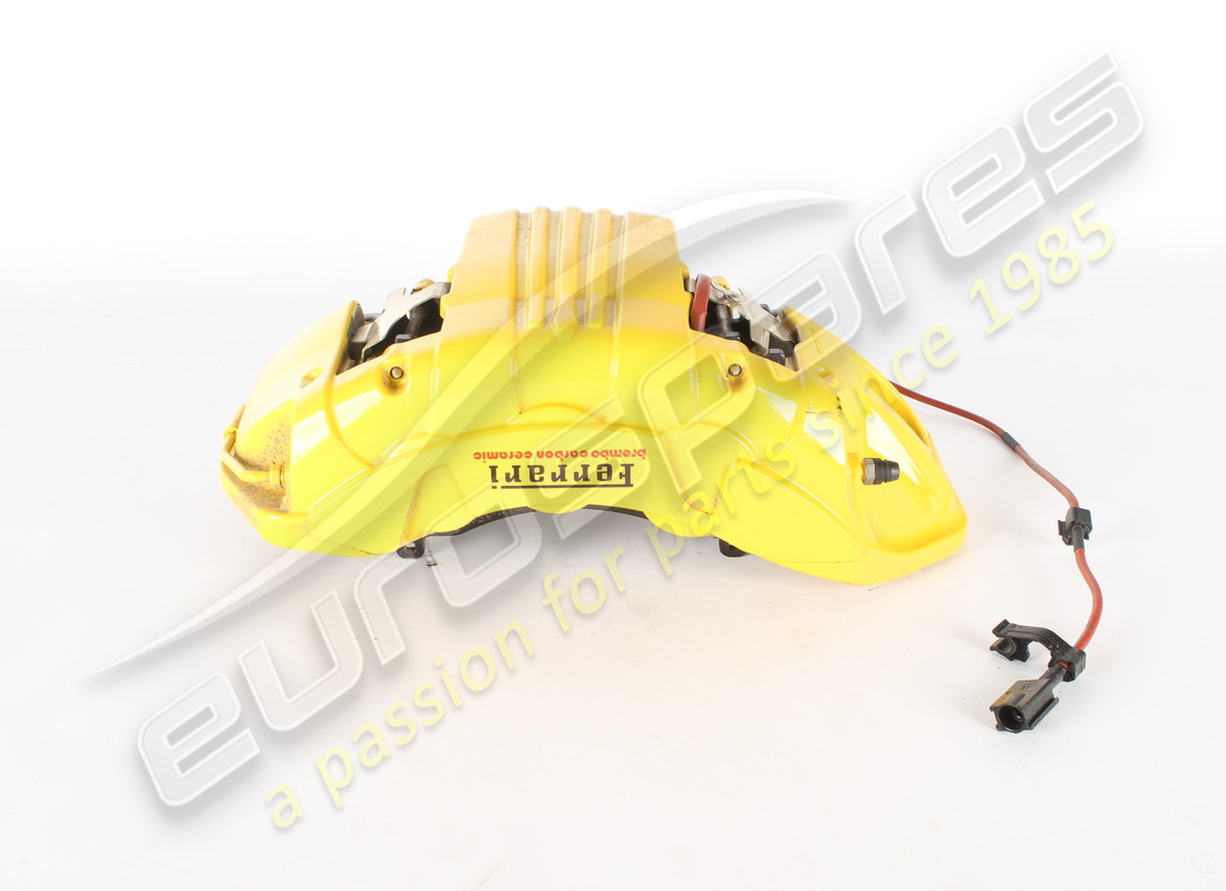 used ferrari caliper complete carbon ceramic ant.dx giall. part number 776911 (2)